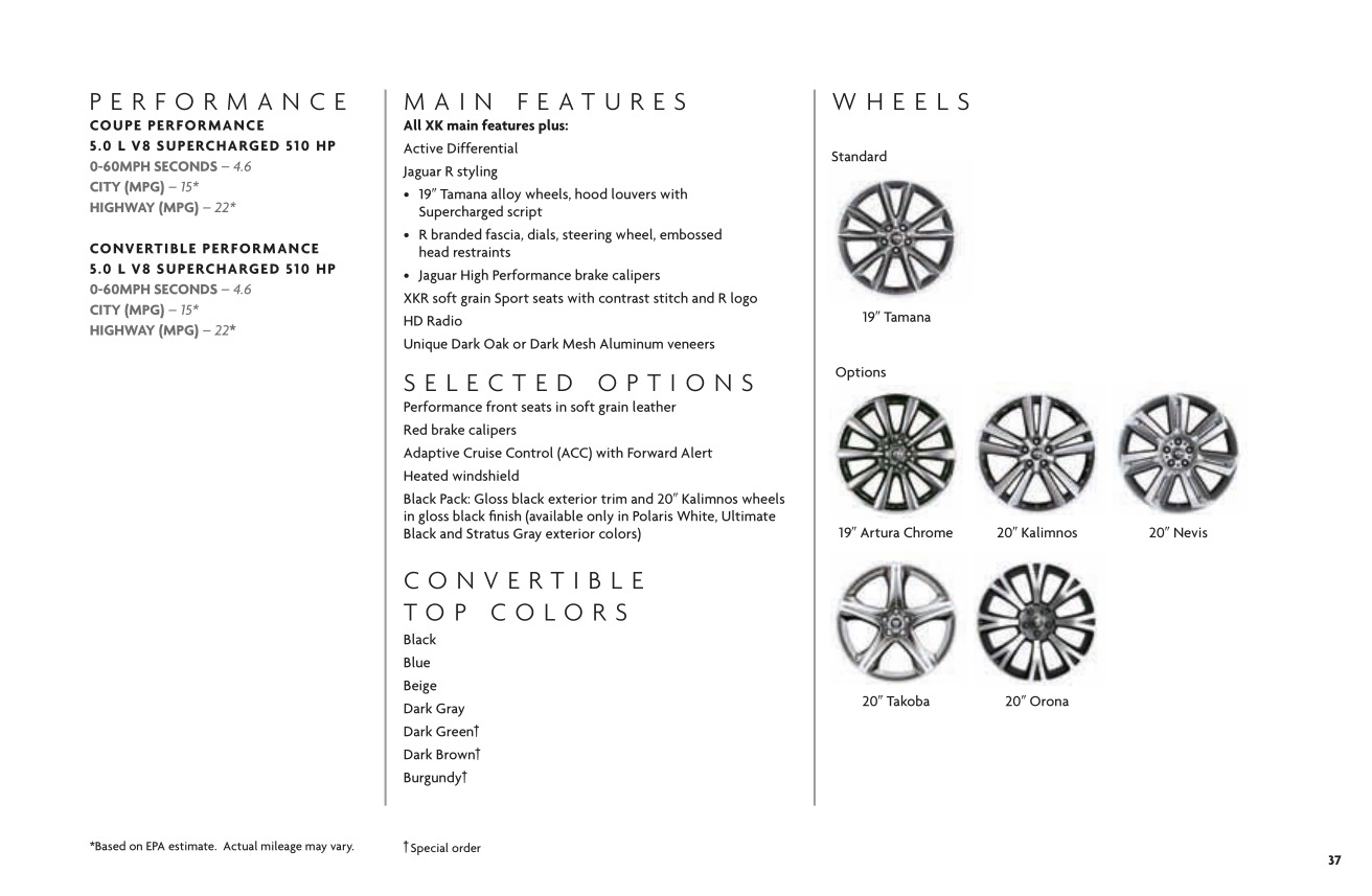 2012 Jaguar Model Lineup Brochure Page 9